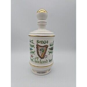 Vintage Old Fitzgerald Songs of Ireland Bottle Kentucky Bourbon Whiskey 1974